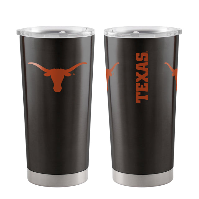 Vaso de viaje Texas Longhorns de 20 oz, ultra negro