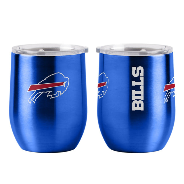 Vaso de viaje Buffalo Bills de 16 oz con tapa ultra curvada para bebidas