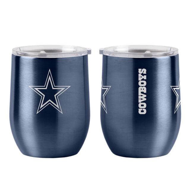 Vaso de viaje ultra curvo de 16 oz de los Dallas Cowboys
