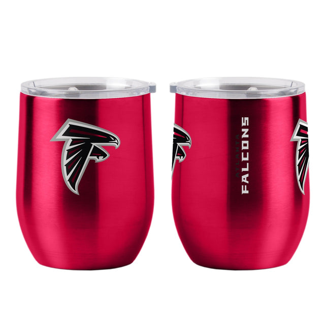 Vaso de viaje ultra curvo de 16 oz de los Atlanta Falcons