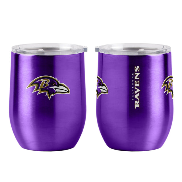 Vaso de viaje ultra curvo de 16 oz de los Baltimore Ravens