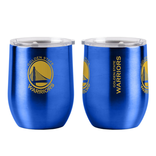 Vaso de viaje ultra curvo de 16 oz de los Golden State Warriors