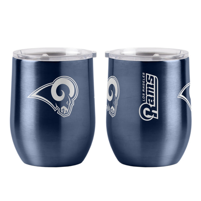 Vaso de viaje ultra curvo de 16 oz de Los Angeles Rams
