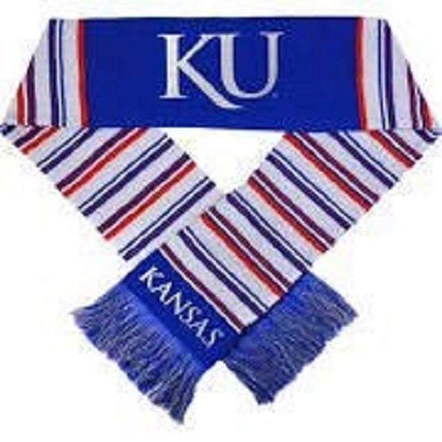 Kansas Jayhawks Glitter Stripe Scarf