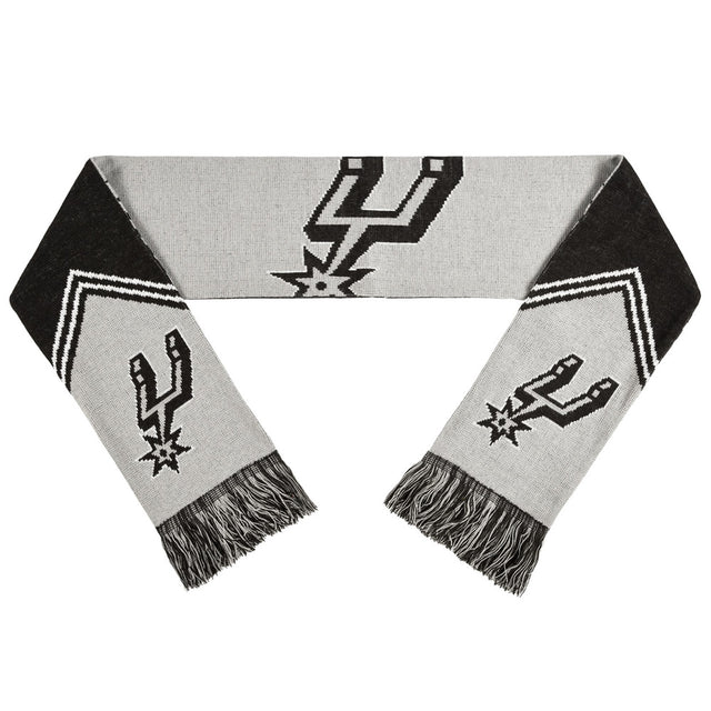 Bufanda reversible de los San Antonio Spurs con diseño de rayas 2016