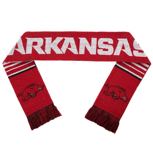 Arkansas Razorbacks Scarf - Reversible Stripe - 2016