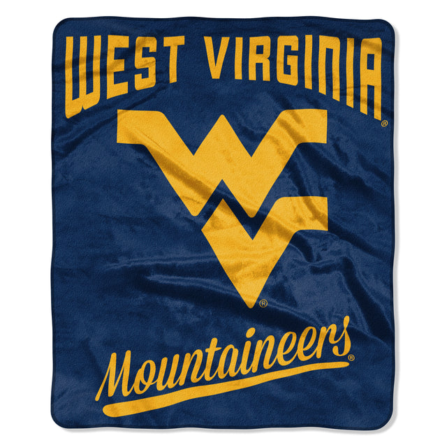 Manta de los Mountaineers de Virginia Occidental de 50 x 60 pulgadas, diseño de Raschel Alumni