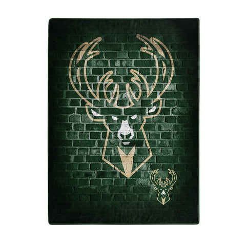 Milwaukee Bucks Blanket 60x80 Raschel Street Design