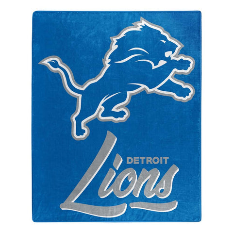 Detroit Lions Blanket 50x60 Raschel Signature Design