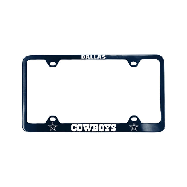 Marco para matrícula de los Dallas Cowboys cortado con láser en color azul