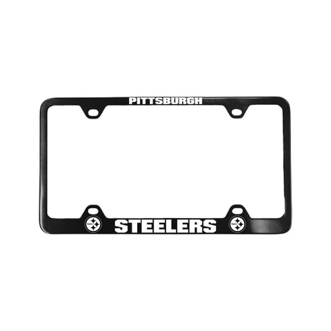 Pittsburgh Steelers License Plate Frame Laser Cut Black