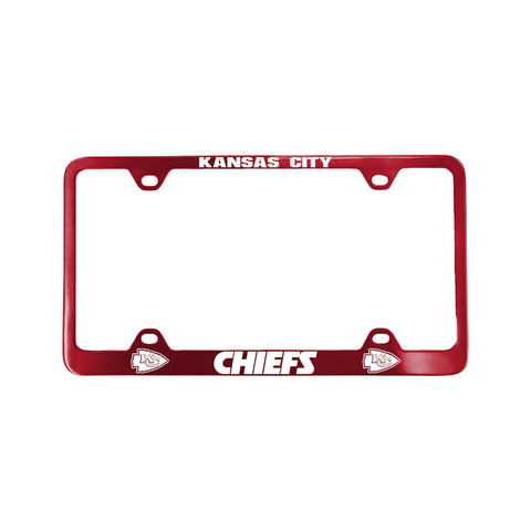 Kansas City Chiefs License Plate Frame Laser Cut Red