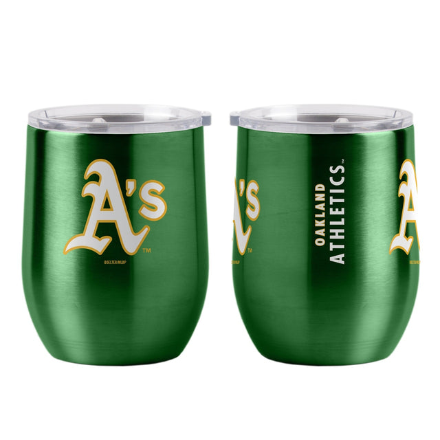 Vaso de viaje ultra curvo de 16 oz de Oakland Athletics