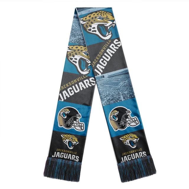 Bufanda de los Jacksonville Jaguars con diseño de barra impresa
