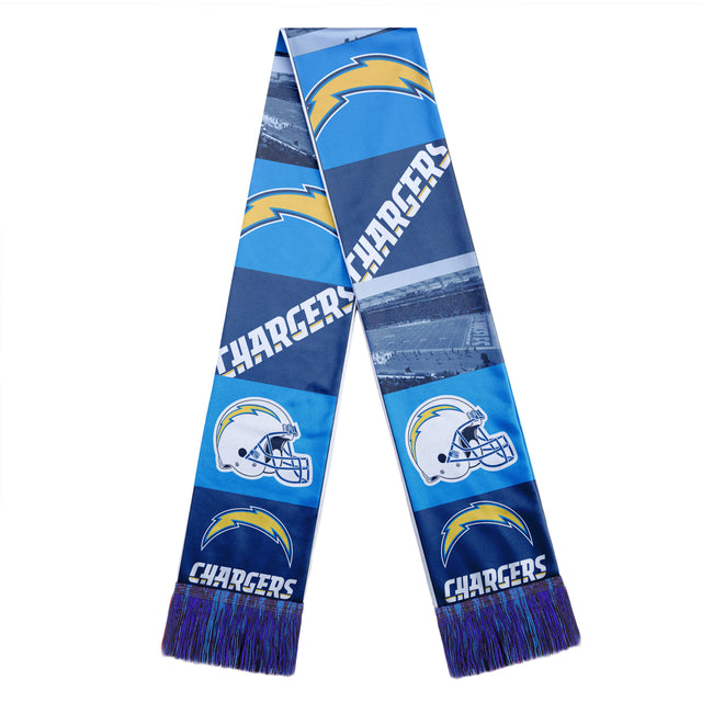 Bufanda de Los Angeles Chargers con diseño de barra impresa