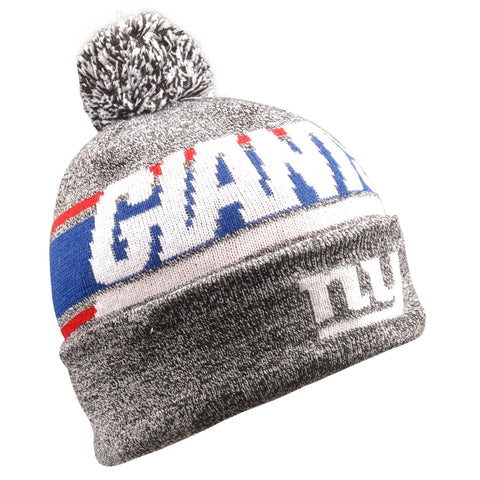 New York Giants Beanie Gray Stripe Light Up