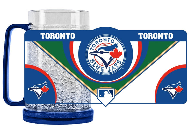 Taza de cristal de los Toronto Blue Jays, estilo congelador