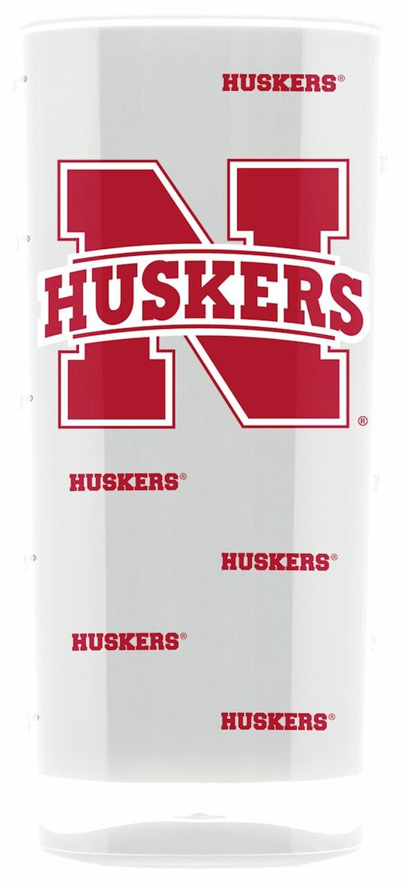 Vaso cuadrado con aislamiento de los Nebraska Cornhuskers (16 oz)