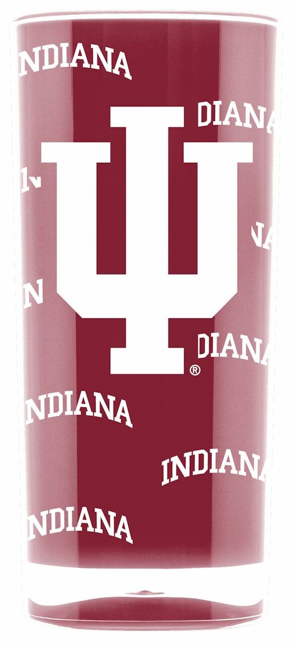 Vaso cuadrado con aislamiento de 16 oz de Indiana Hoosiers