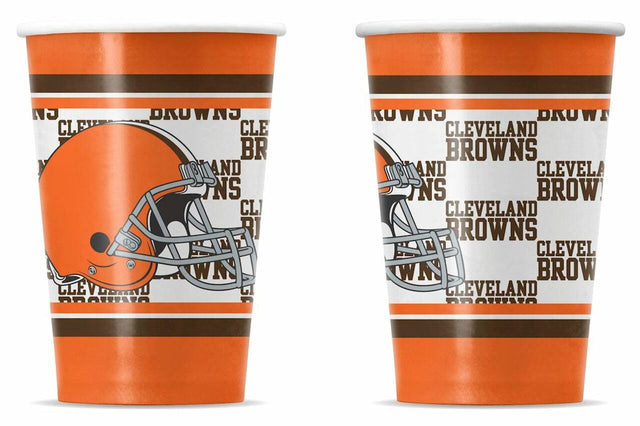 Vasos de papel desechables de los Cleveland Browns