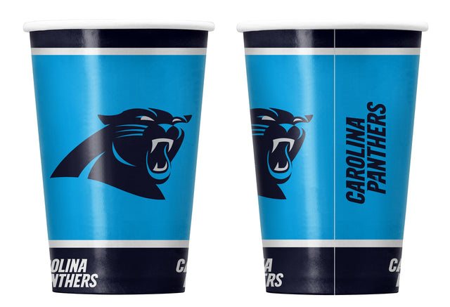 Vasos de papel desechables de los Carolina Panthers