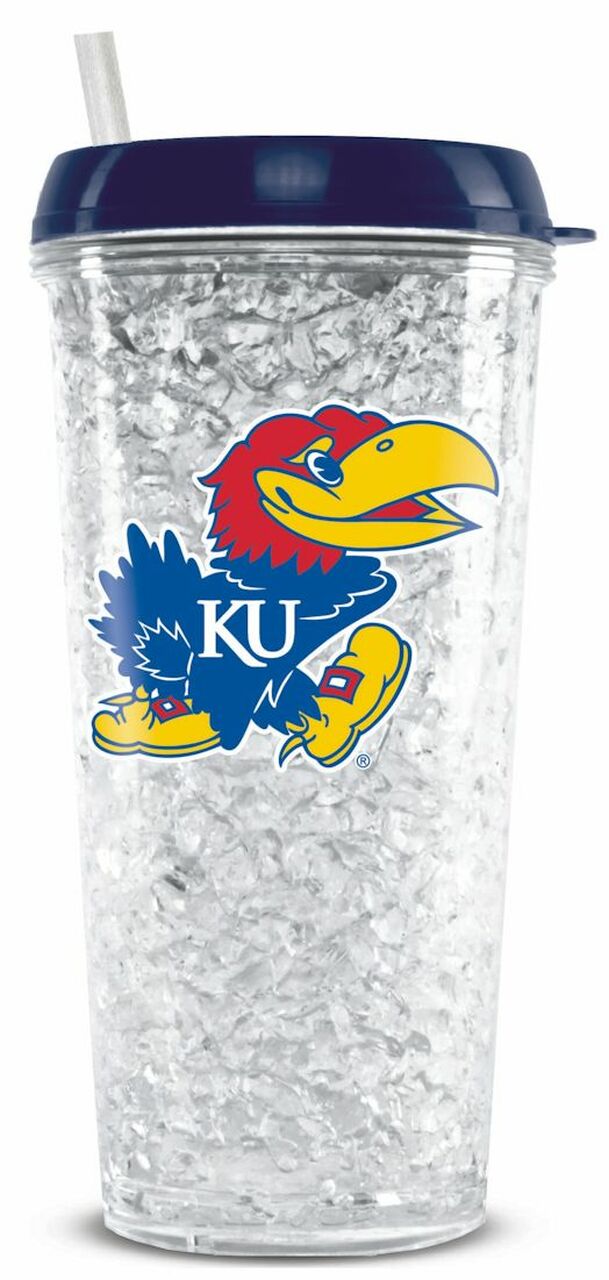 Kansas Jayhawks Crystal Freezer Tumbler