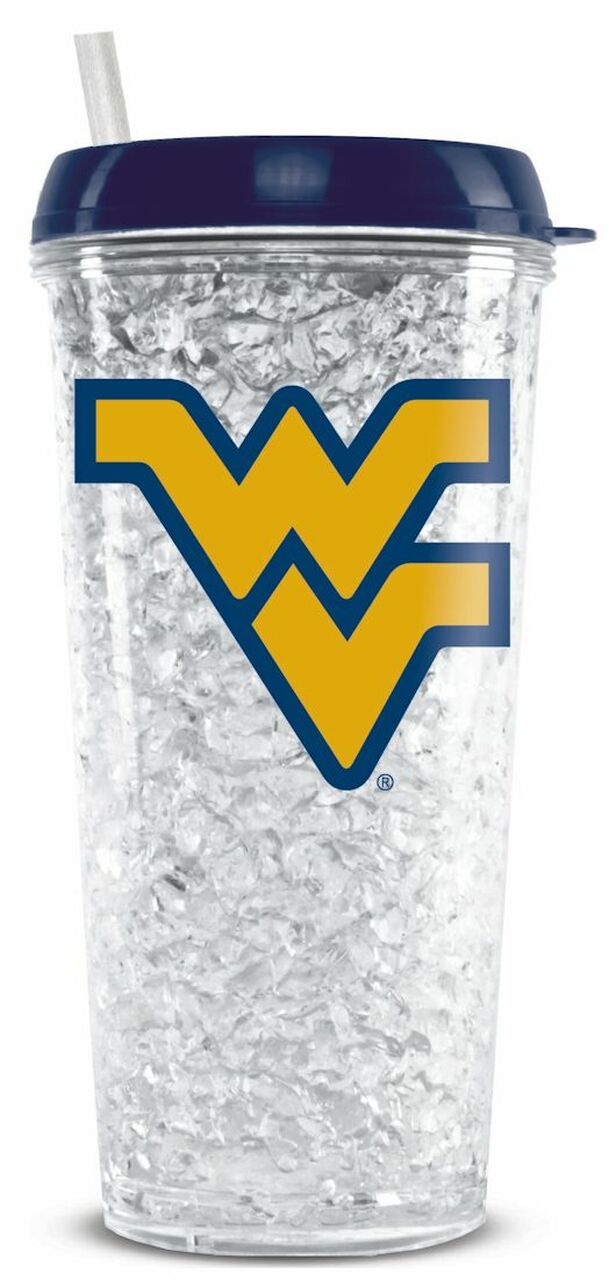 West Virginia Mountaineers Crystal Freezer Tumbler