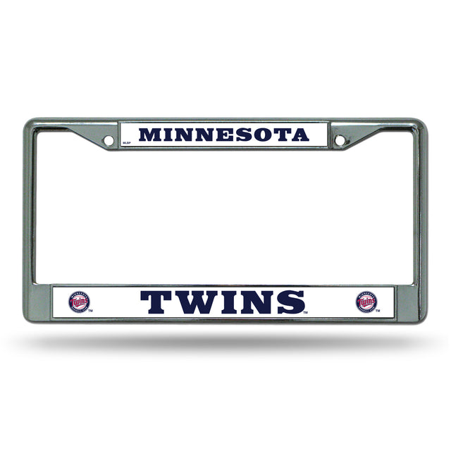 Minnesota Twins License Plate Frame Chrome