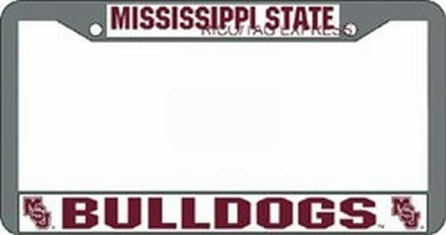 Mississippi State Bulldogs License Plate Frame Chrome