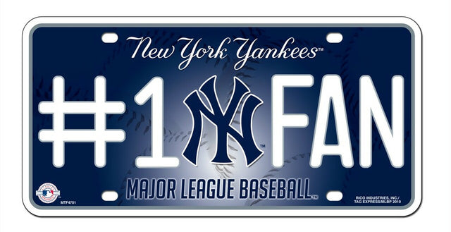 Matrícula de los Yankees de Nueva York n.° 1 Fan