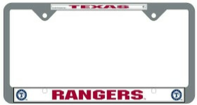Marco de matrícula cromado de los Texas Rangers