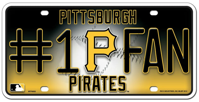 Pittsburgh Pirates License Plate - #1 Fan
