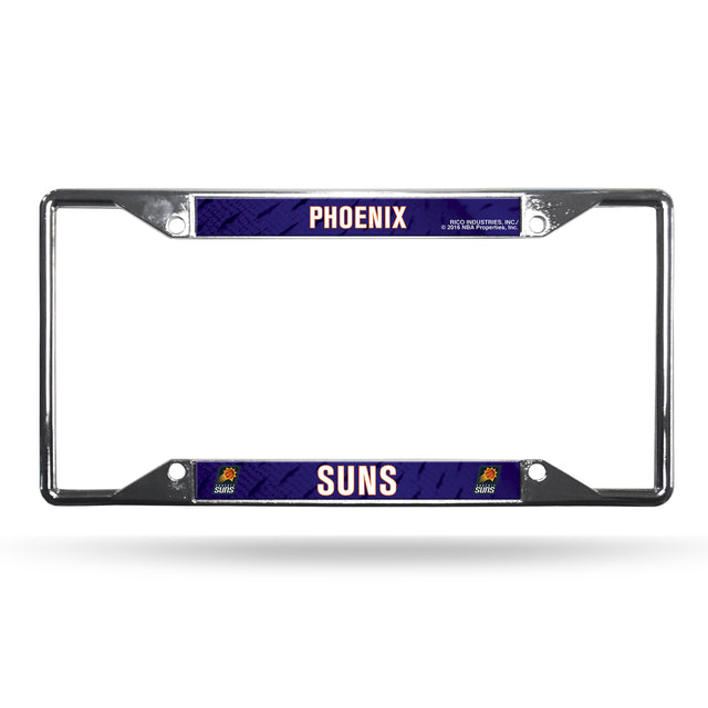 Phoenix Suns License Plate Frame Chrome EZ View