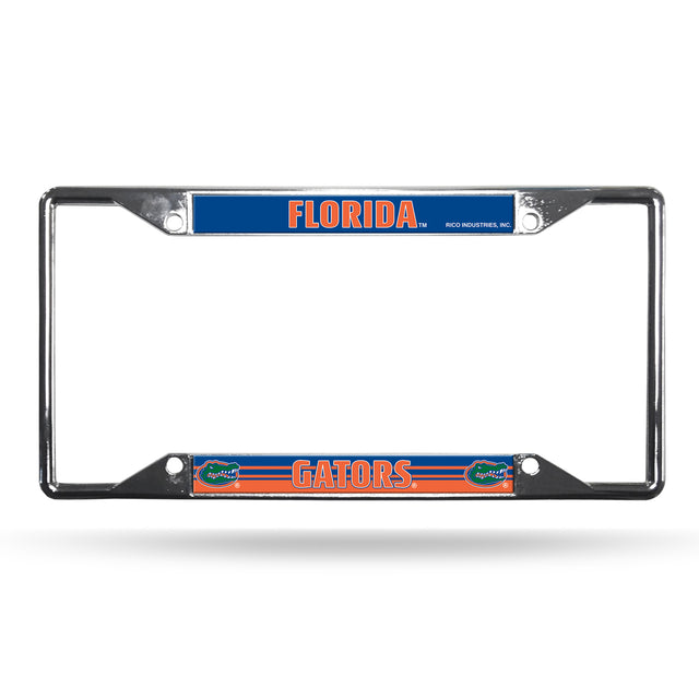 Florida Gators License Plate Frame Chrome EZ View