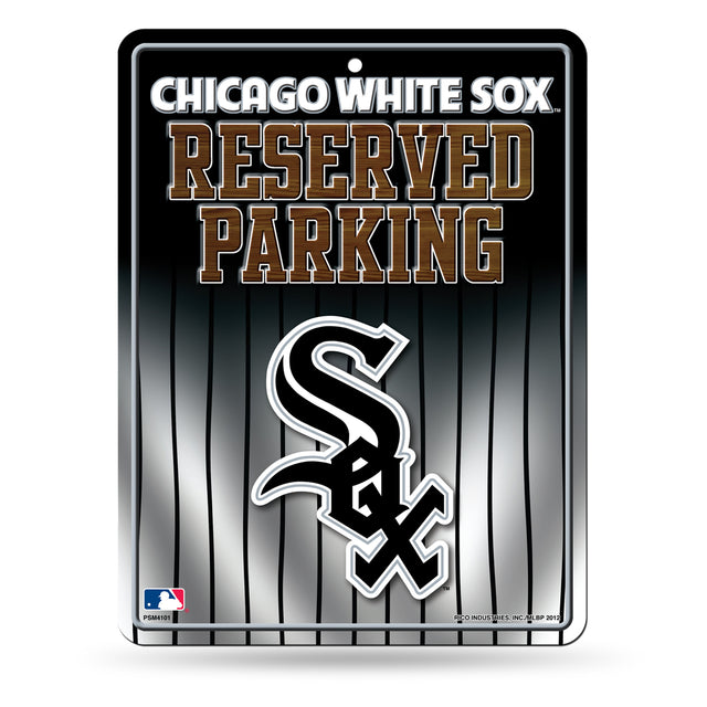 Letrero de estacionamiento de metal de los Chicago White Sox