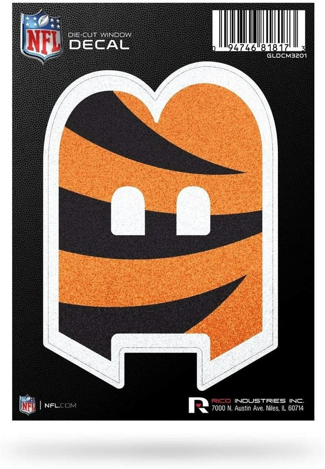 Cincinnati Bengals Decal 5x5 Die Cut Bling