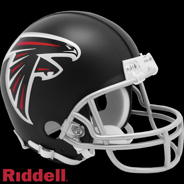 Réplica de casco Riddell de los Atlanta Falcons, estilo mini VSR4 2020