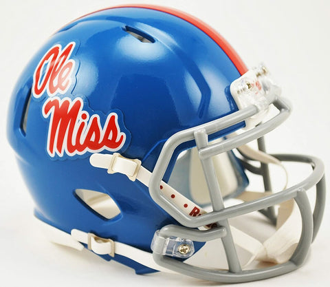 ~Mississippi Rebels Speed Mini Helmet - Powder Blue - Special Order~ backorder