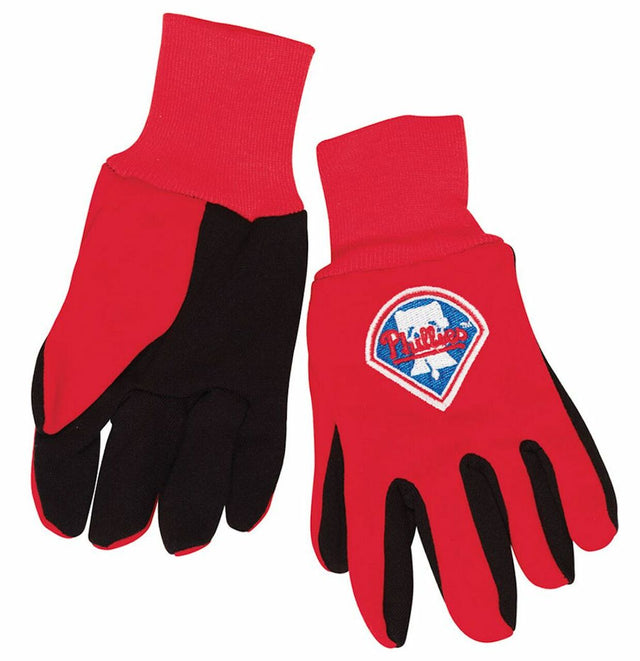 Guantes de dos tonos de los Philadelphia Phillies, talla juvenil