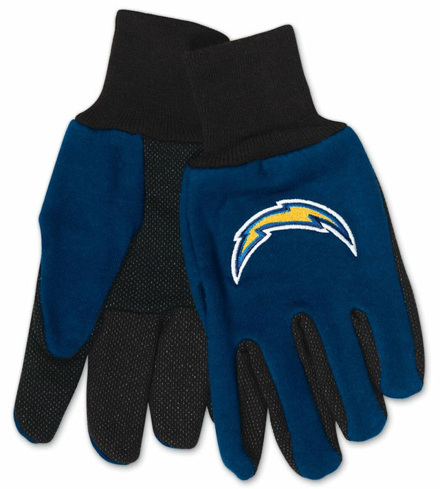 Guantes de Los Angeles Chargers en dos tonos, talla juvenil