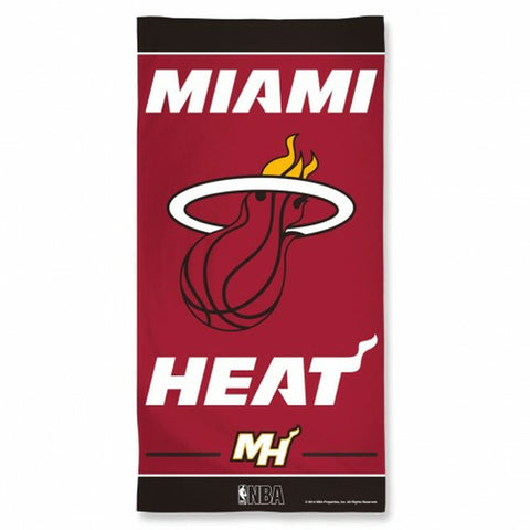 Miami Heat Towel 30x60 Beach Style