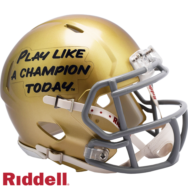 Notre Dame Fighting Irish Helmet Riddell Replica Mini Speed Style P.LA.C.T