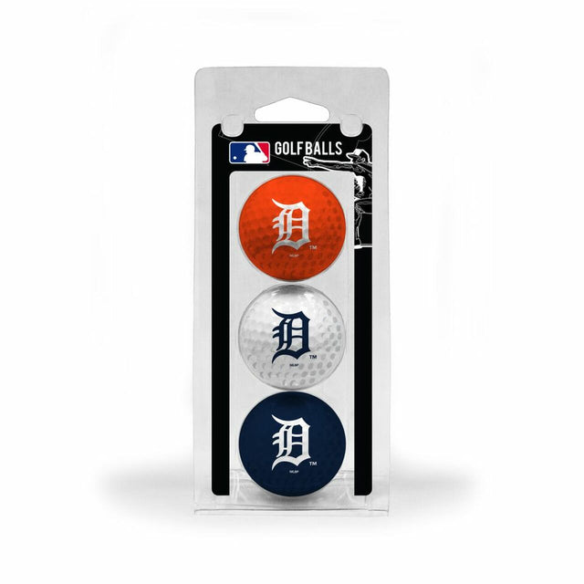 Paquete de 3 pelotas de golf de los Detroit Tigers