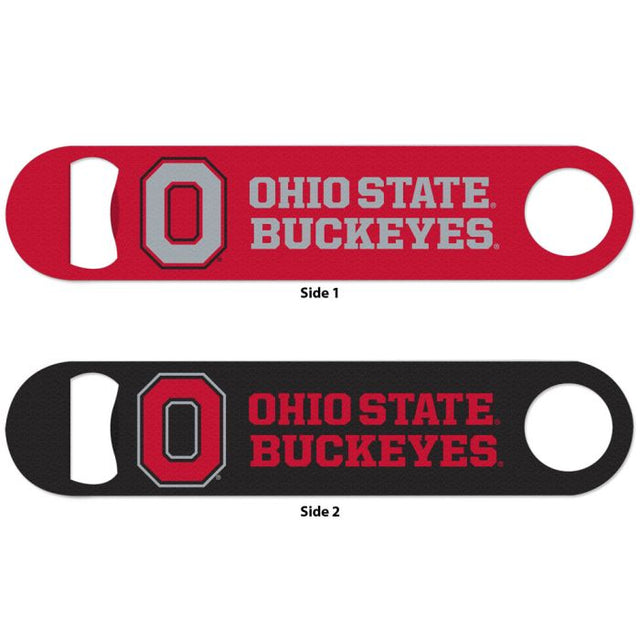 Abridor de botellas de metal de dos lados de Ohio State Buckeyes