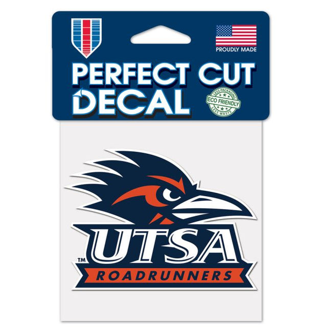 Texas San Antonio Roadrunners Perfect Cut Color Decal 4" x 4"