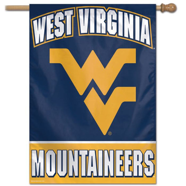 Bandera vertical de los Mountaineers de Virginia Occidental de 28" x 40"