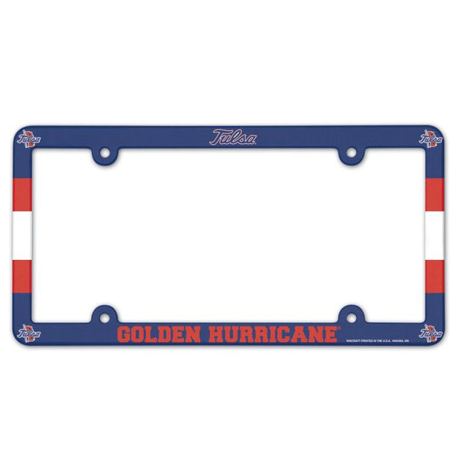 Tulsa Golden Hurricanes Lic Plate Frame Full Color