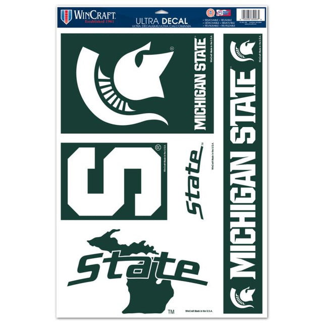 Michigan State Spartans Multi Use Decal 11" x 17"