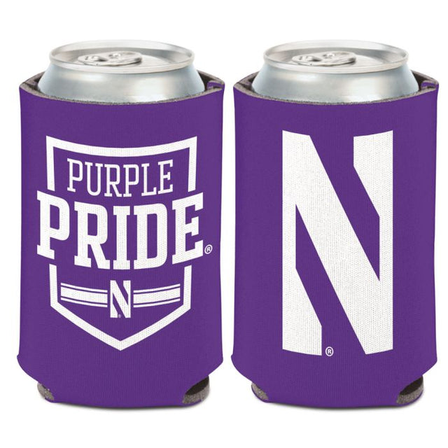 Enfriador de latas SLOGAN de Northwestern Wildcats de 12 oz.