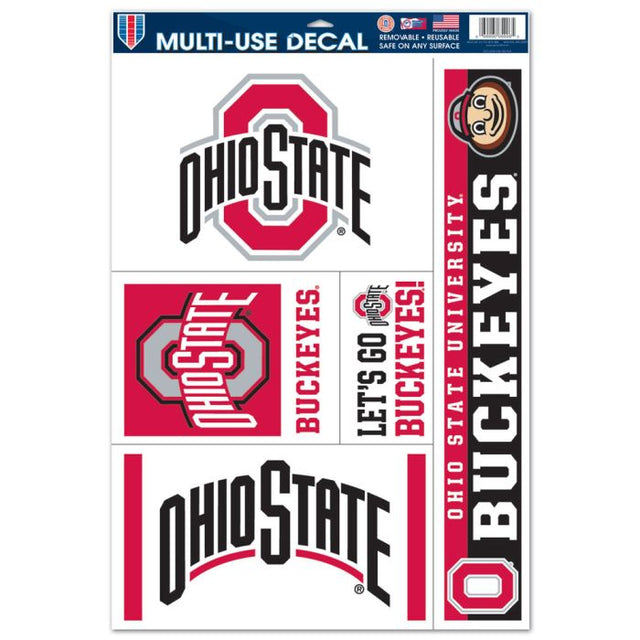 Calcomanía multiusos de Ohio State Buckeyes, 11" x 17"